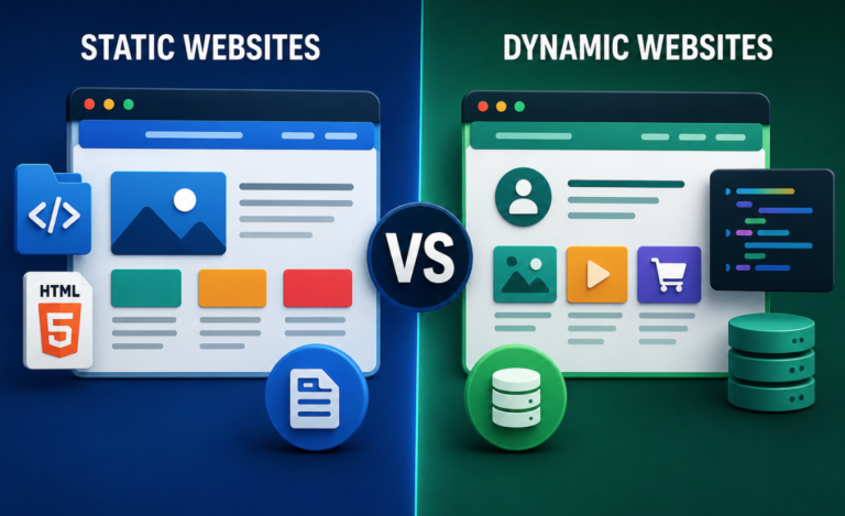 Static Websites vs Dynamic Websites- What's the Difference and Which One Should You Choose?
