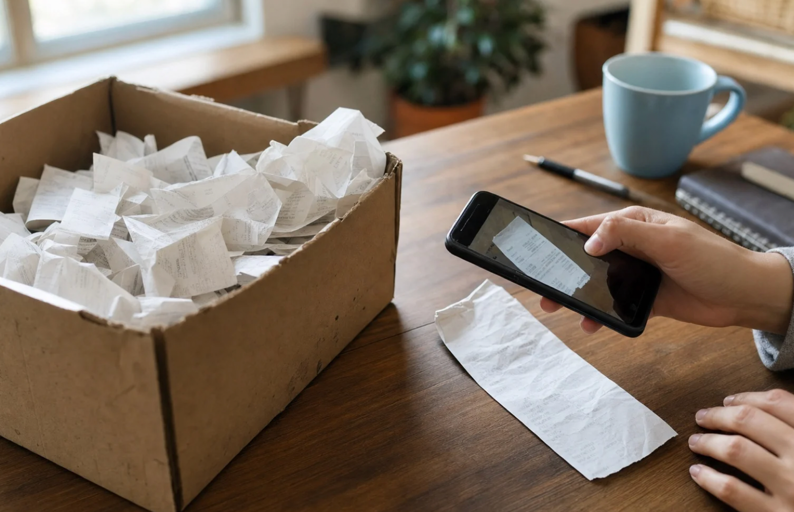 Storing Receipts for Returns and Warranties